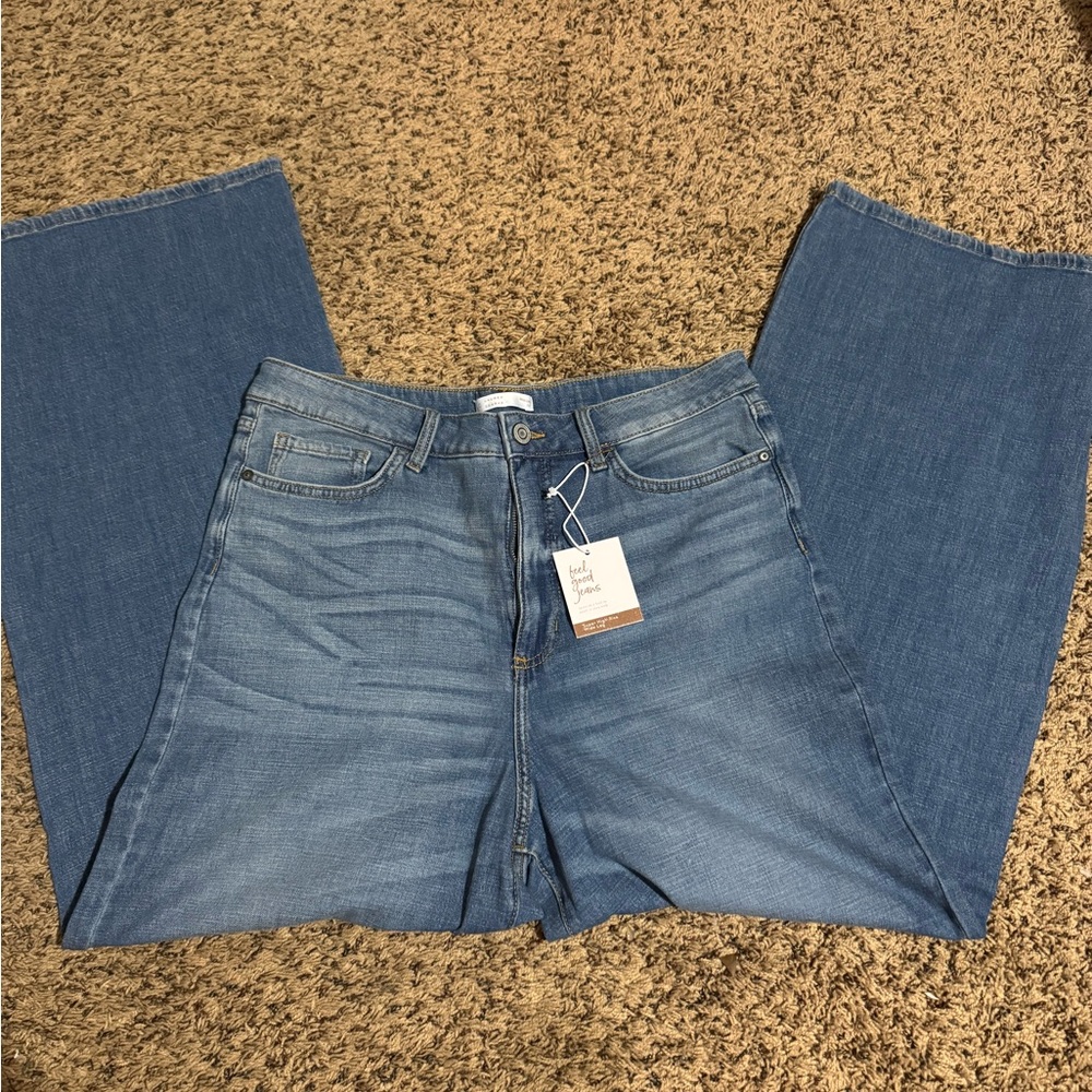 LC Lauren Conrad Blue Wide Leg Jeans